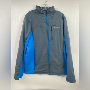 COLUMBIA Titanium  Jacket Full Zip‎ Up Gray/Blue Mens Medium